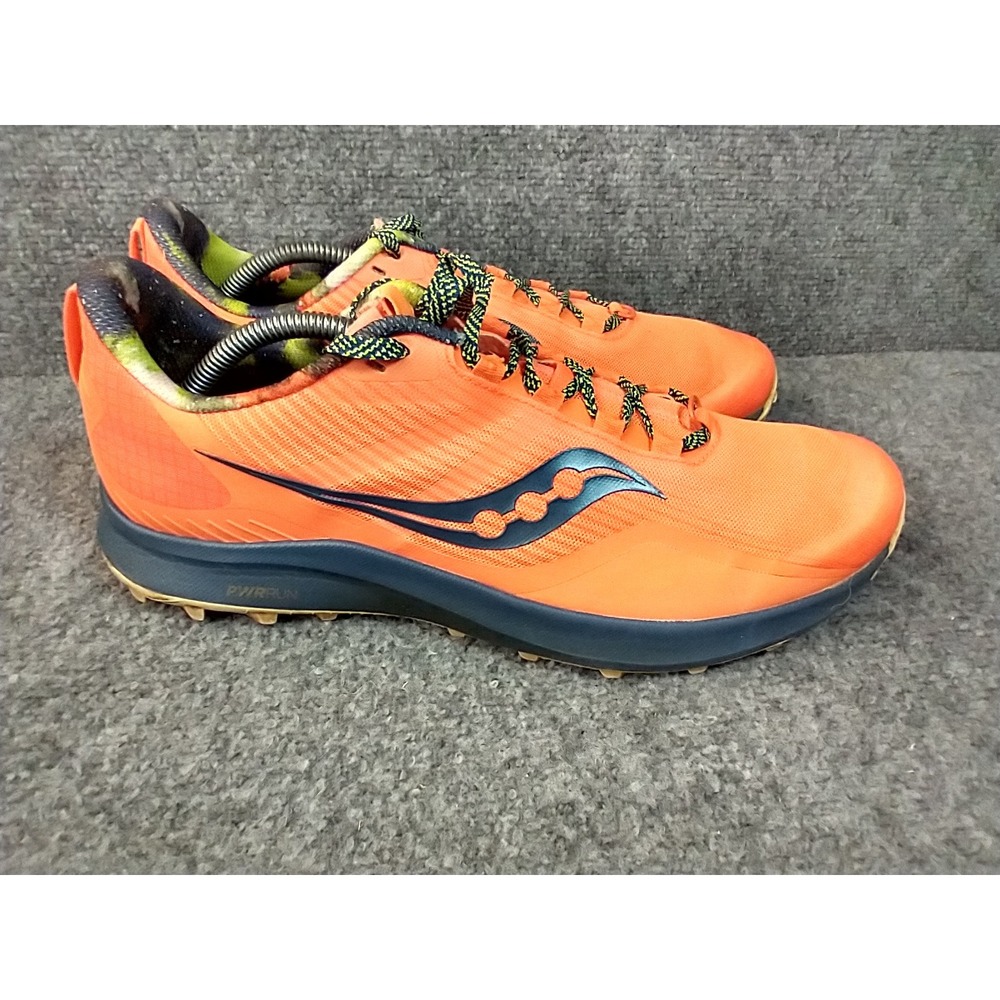 Saucony Peregrine 12 Trail Running Shoes Mens 11 Orange S20737-65 PWRRUN